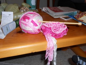 The yarn fluffs out when you're finished. Fancy!