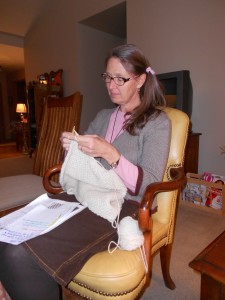Busy knitter, Michele.