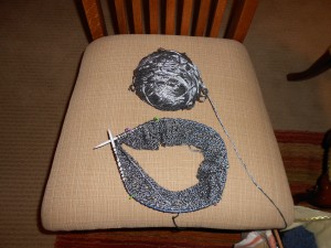 The yarn and the cowl.