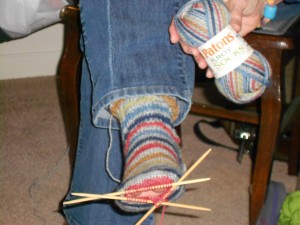 Kroy sock yarn by Pattons.