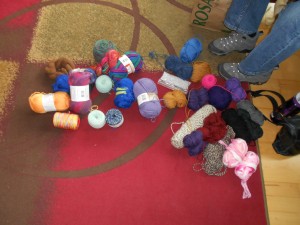 A lot of this was yarn that I brought. I'm serious about getting rid of a lot of 'stuff' this year.